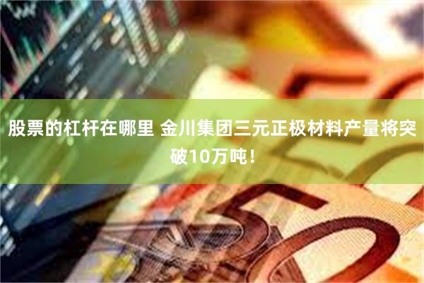 股票的杠杆在哪里 金川集团三元正极材料产量将突破10万吨！