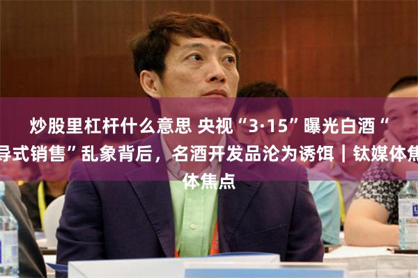 炒股里杠杆什么意思 央视“3·15”曝光白酒“诱导式销售”乱象背后，名酒开发品沦为诱饵｜钛媒体焦点