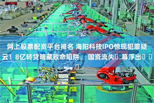 网上股票配资平台排名 海阳科技IPO惊现犯罪疑云！8亿转贷暗藏致命陷阱， 国资流失⿊幕浮出⽔⾯