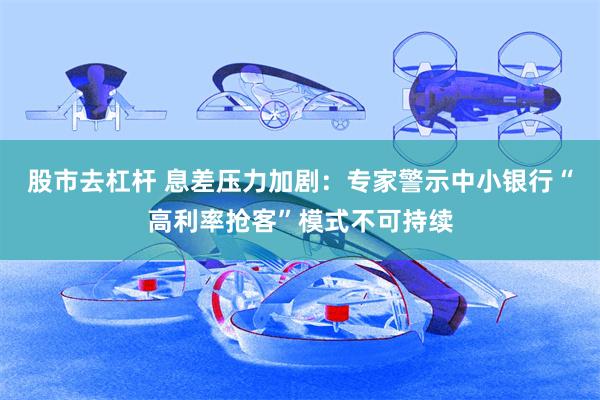 股市去杠杆 息差压力加剧：专家警示中小银行“高利率抢客”模式不可持续